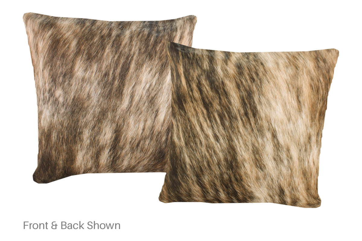Light Brindle Cowhide Pillow #A52186