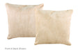 Champagne Cowhide Pillow 16x16 #A52197 by Hudson Hides
