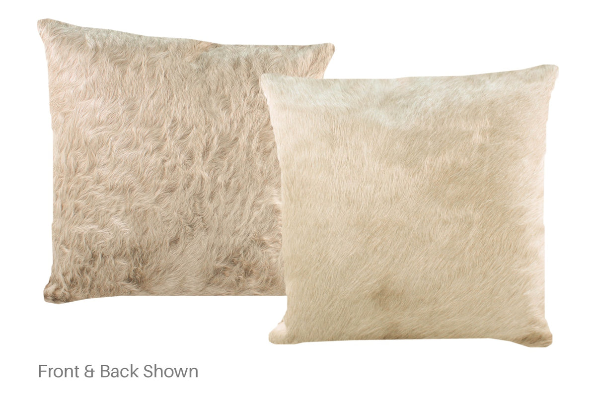 Champagne Cowhide Pillow #A52201
