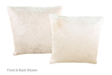Solid White Cowhide Pillow 16x16 #A52203 by Hudson Hides