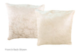 Champagne Cowhide Pillow 16x16 #A52207 by Hudson Hides