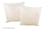 Solid White Cowhide Pillow 16x16 #A52212 by Hudson Hides