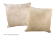 Champagne Cowhide Pillow 16x16 #A52213 by Hudson Hides