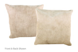 Champagne Cowhide Pillow 16x16 #A52214 by Hudson Hides