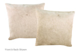 Champagne Cowhide Pillow 16x16 #A52215 by Hudson Hides