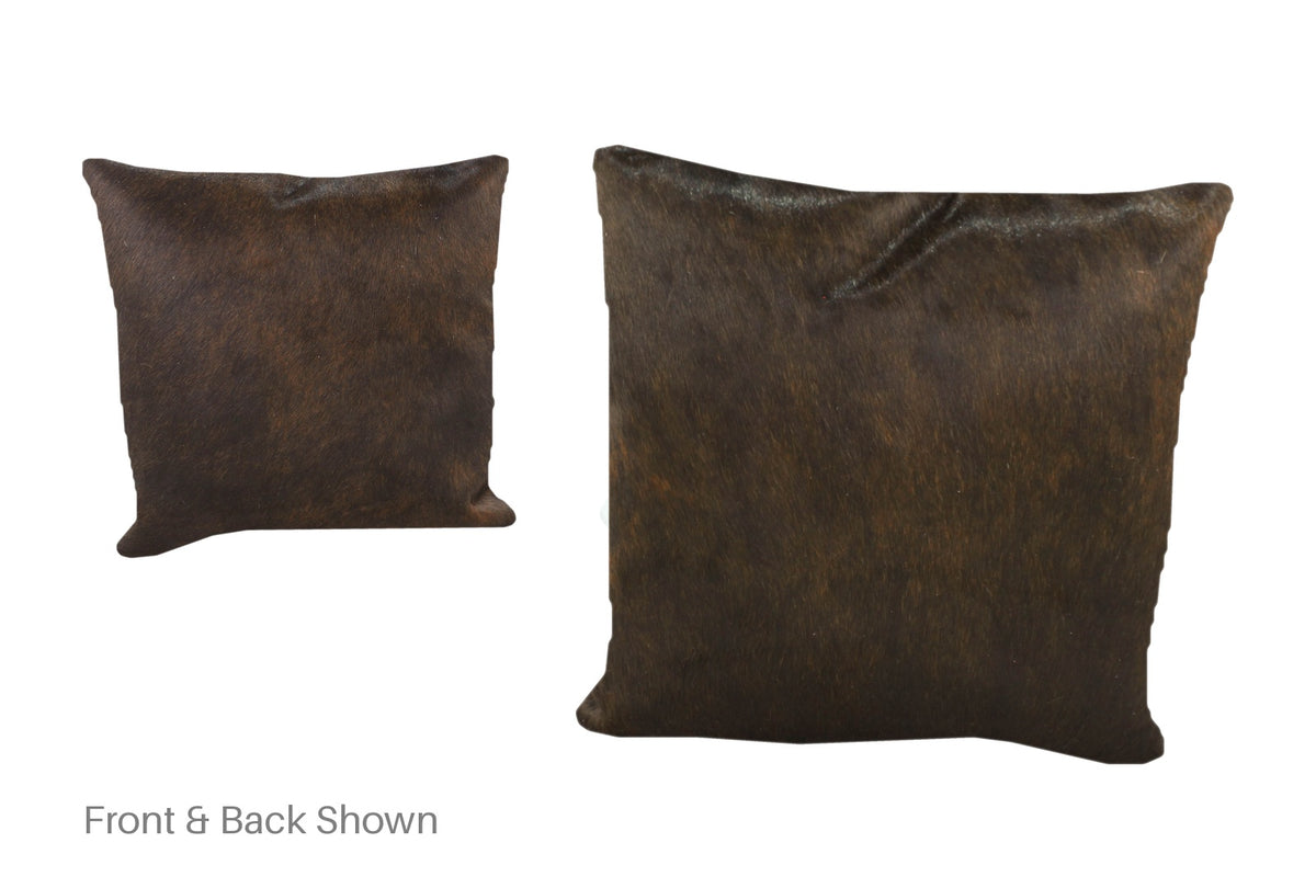Chocolate Cowhide Pillow #A52216