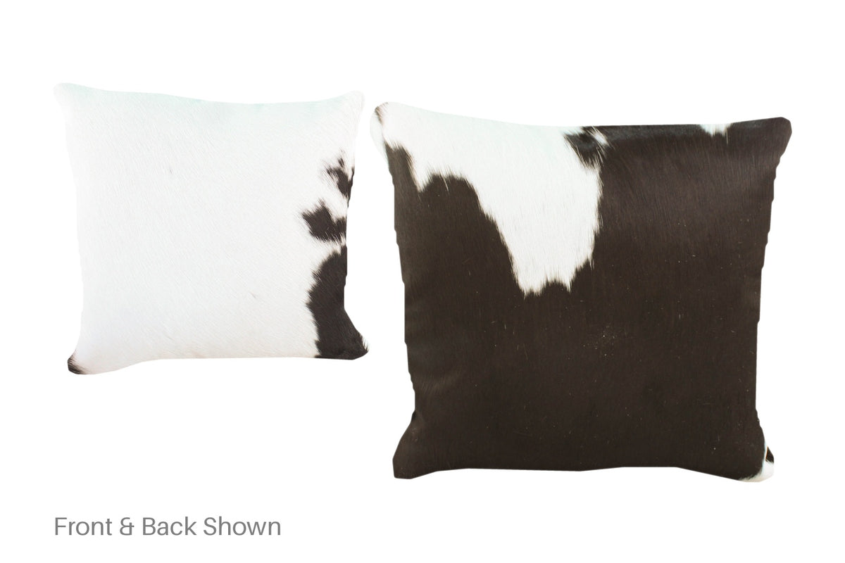 Black and White Cowhide Pillow #A52220