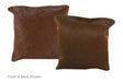 Solid Brown Cowhide Pillow 16x16 #A52223 by Hudson Hides