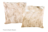 Light Brindle Cowhide Pillow 16x16 #A52225 by Hudson Hides