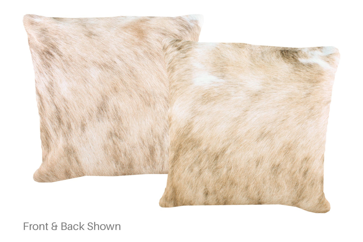 Light Brindle Cowhide Pillow #A52225
