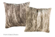 Light Brindle Cowhide Pillow 16x16 #A52226 by Hudson Hides