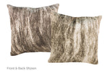 Light Brindle Cowhide Pillow 16x16 #A52226 by Hudson Hides
