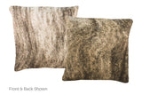 Light Brindle Cowhide Pillow 16x16 #A52228 by Hudson Hides