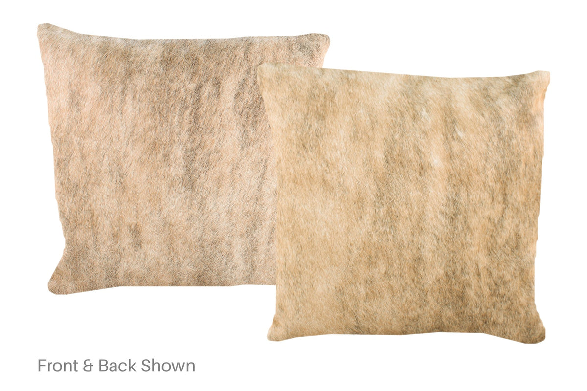 Light Brindle Cowhide Pillow #A52234