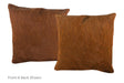Solid Brown Cowhide Pillow 16x16 #A52246 by Hudson Hides