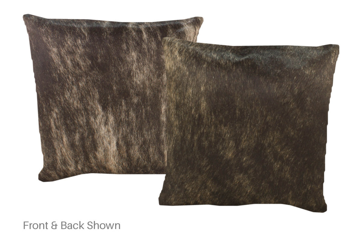 Dark Brindle Cowhide Pillow #A52247