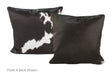 Black and White Cowhide Pillow 16x16 #A52267 by Hudson Hides