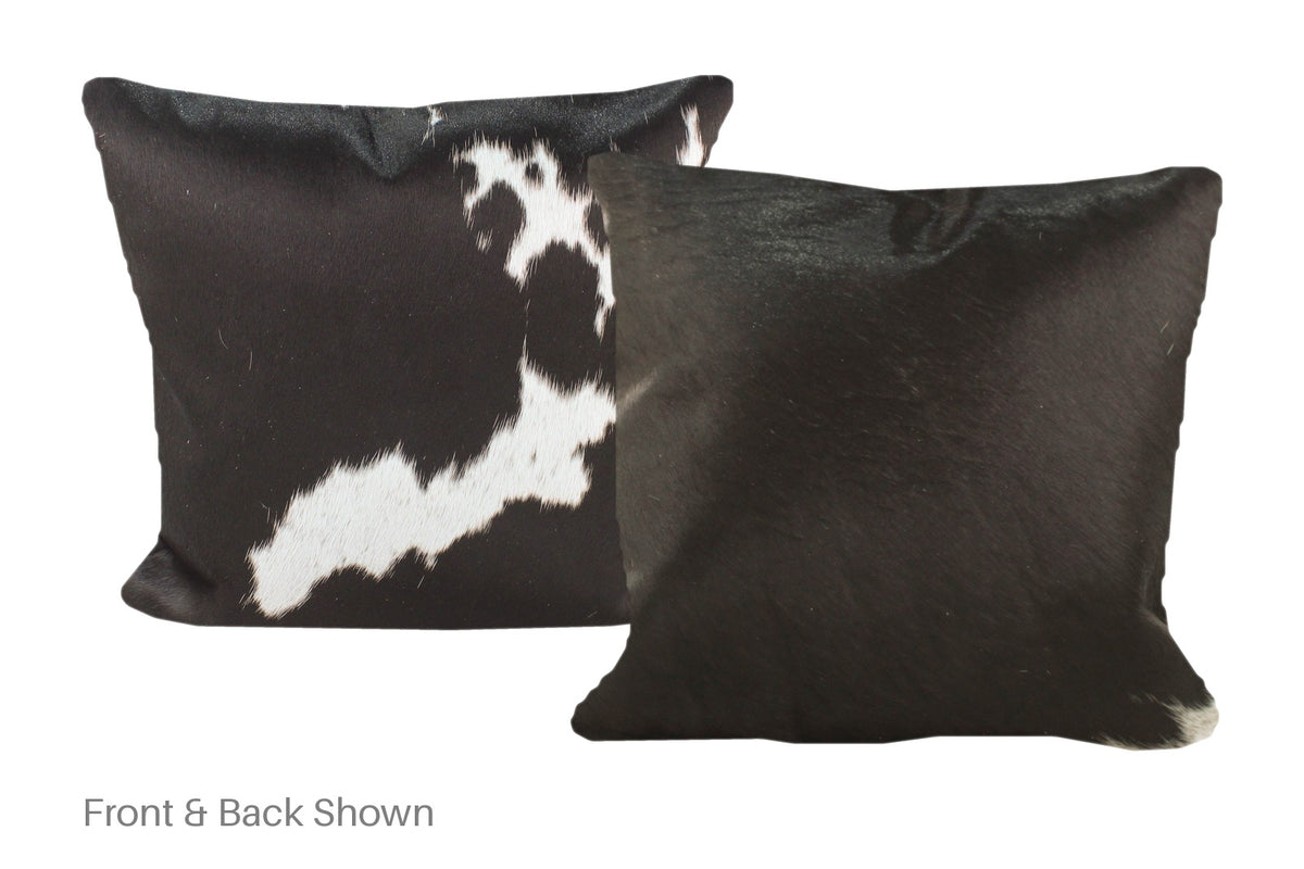 Black and White Cowhide Pillow #A52267