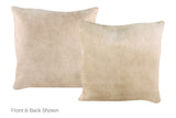 Champagne Cowhide Pillow 16x16 #A52271 by Hudson Hides