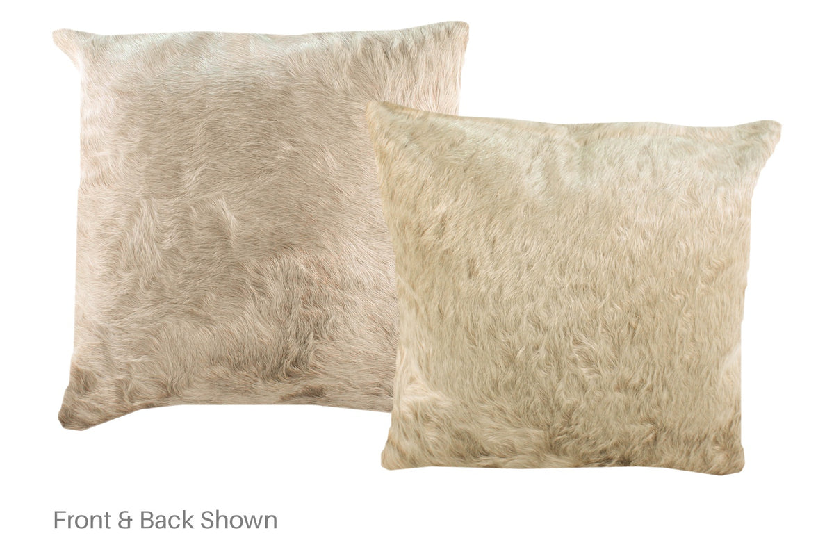 Champagne Cowhide Pillow #A52272