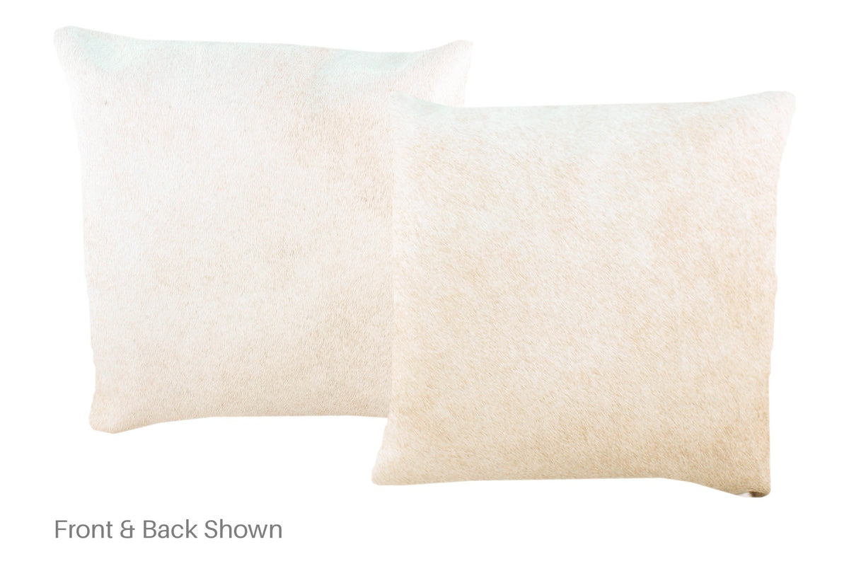 Beige Cowhide Pillow #A52277