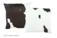 Black and White Cowhide Pillow 16x16 #A52278 by Hudson Hides
