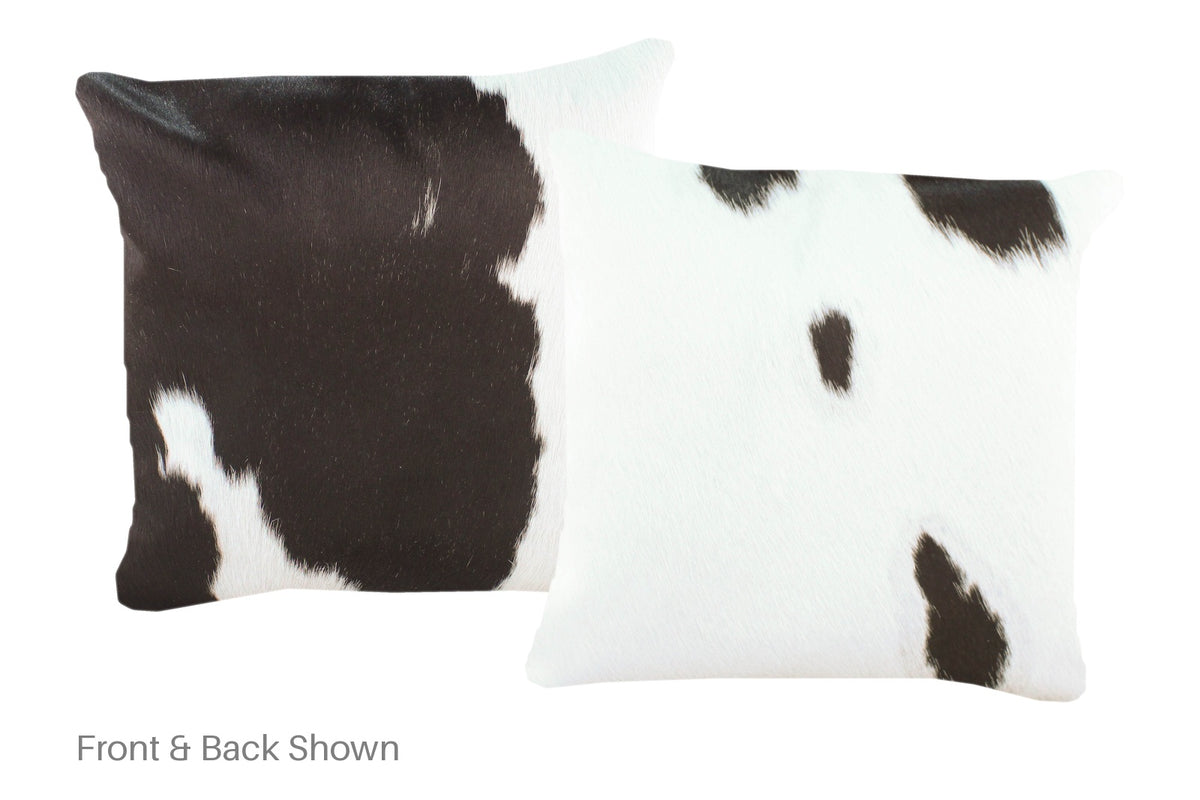 Black and White Cowhide Pillow #A52278