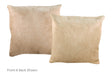 Champagne Cowhide Pillow 16x16 #A52280 by Hudson Hides