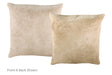 Champagne Cowhide Pillow 16x16 #A52281 by Hudson Hides