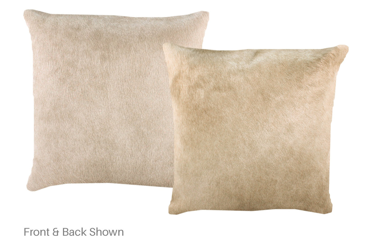Champagne Cowhide Pillow #A52281