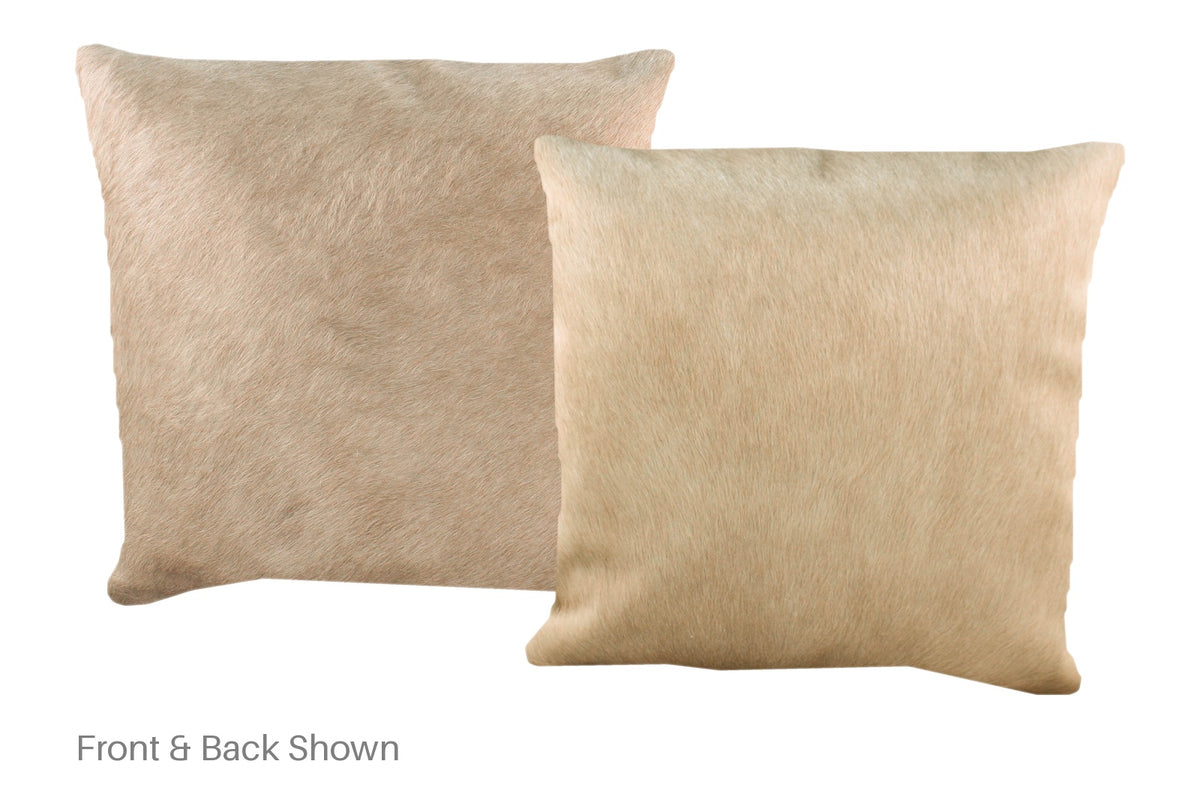 Champagne Cowhide Pillow #A52284