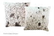 Salt and Pepper Black Cowhide Pillow 16x16 #A52286 by Hudson Hides
