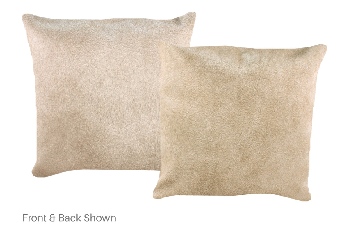 Champagne Cowhide Pillow #A52289