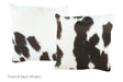 Black and White Cowhide Pillow 16x16 #A52292 by Hudson Hides