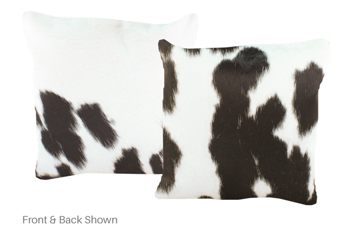 Black and White Cowhide Pillow #A52292