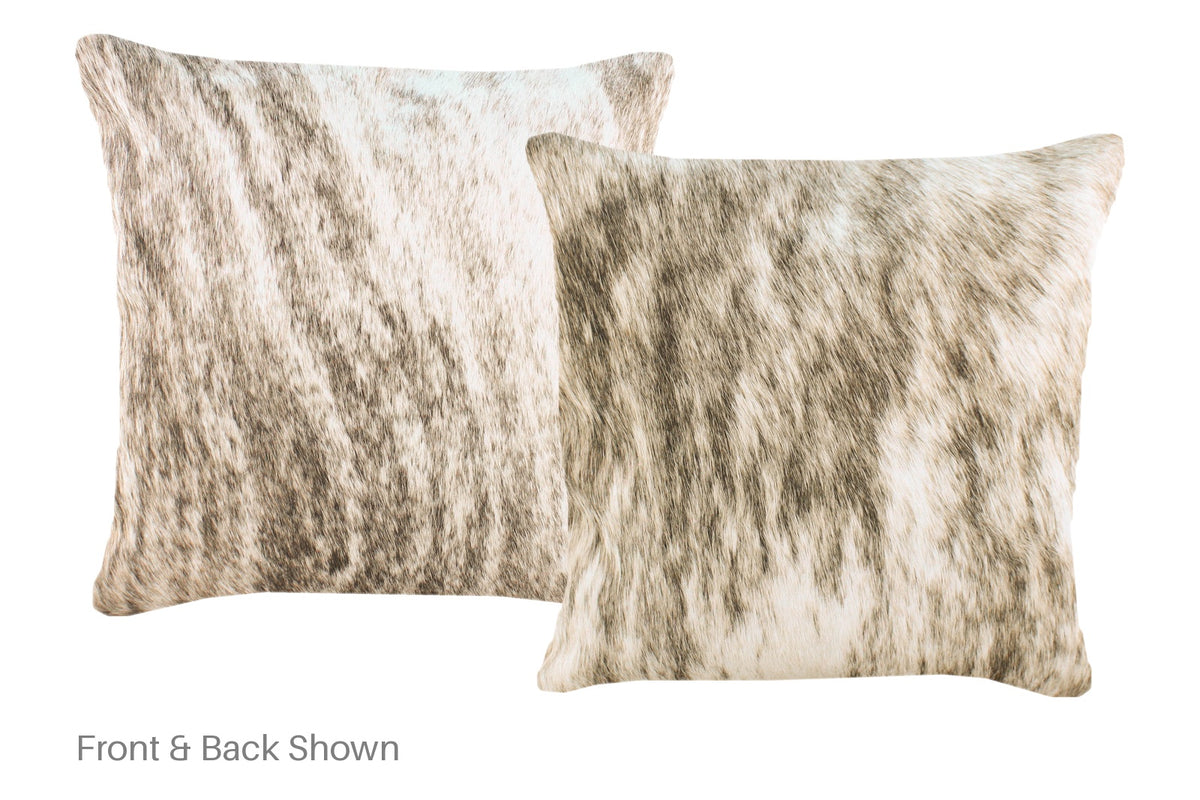 Light Brindle Cowhide Pillow #A52295