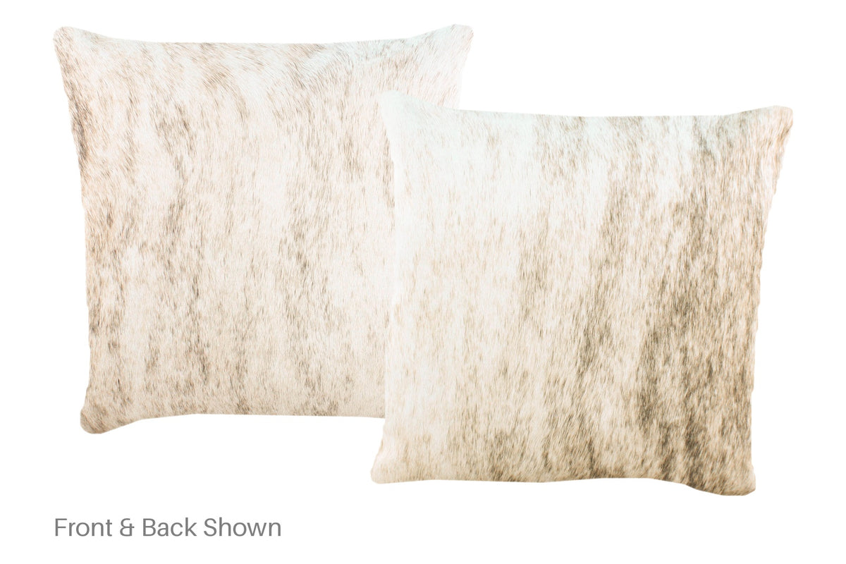 Light Brindle Cowhide Pillow #A52296