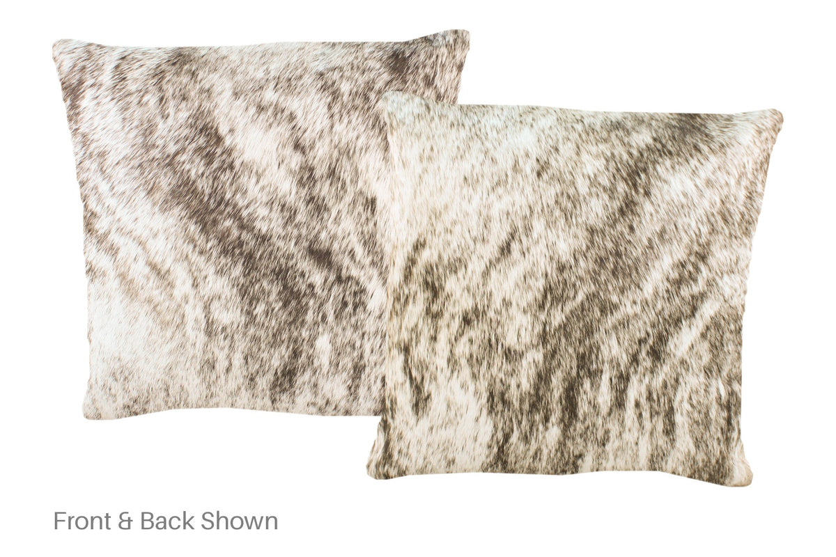 Light Brindle Cowhide Pillow #A52307