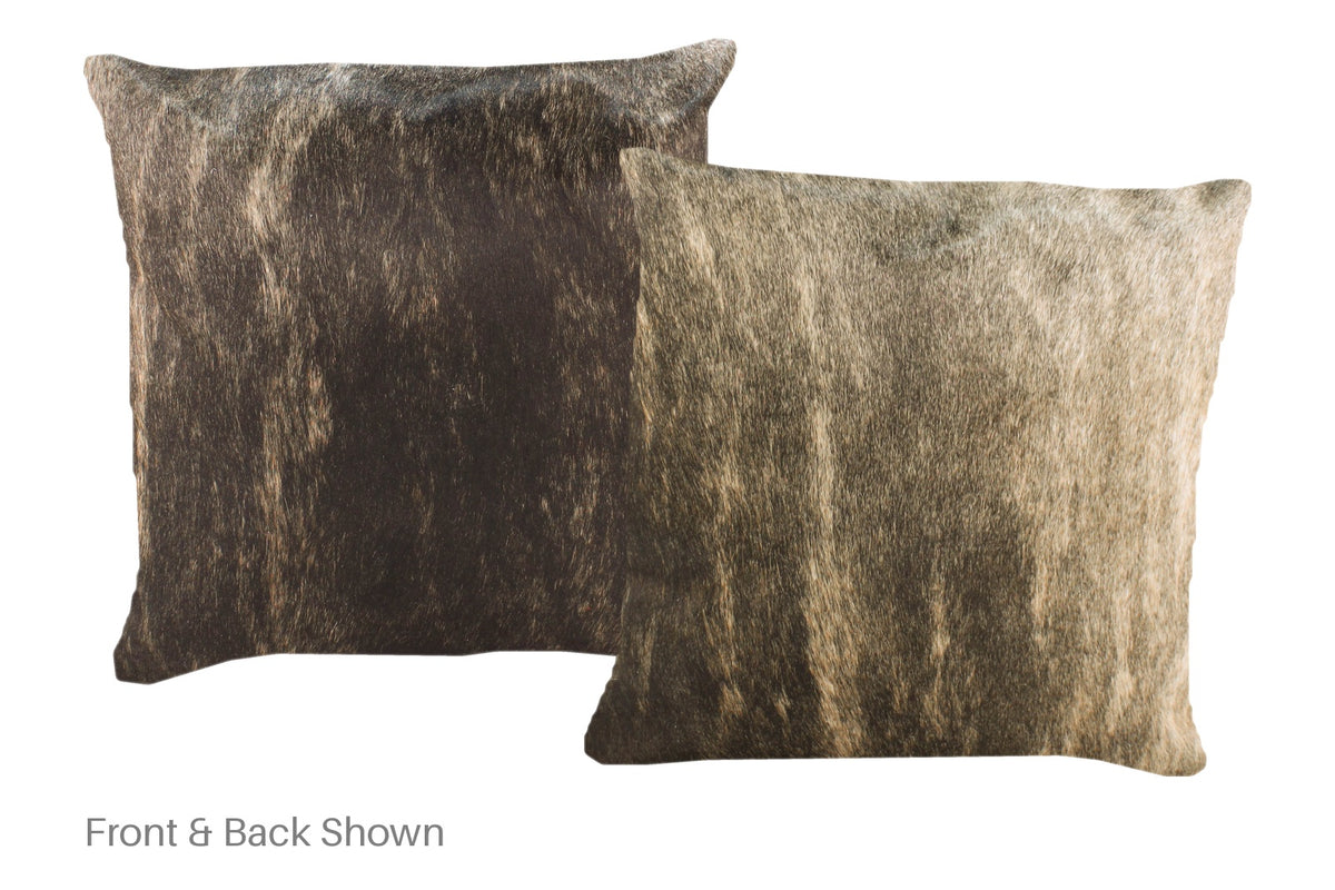 Dark Brindle Cowhide Pillow #A52311