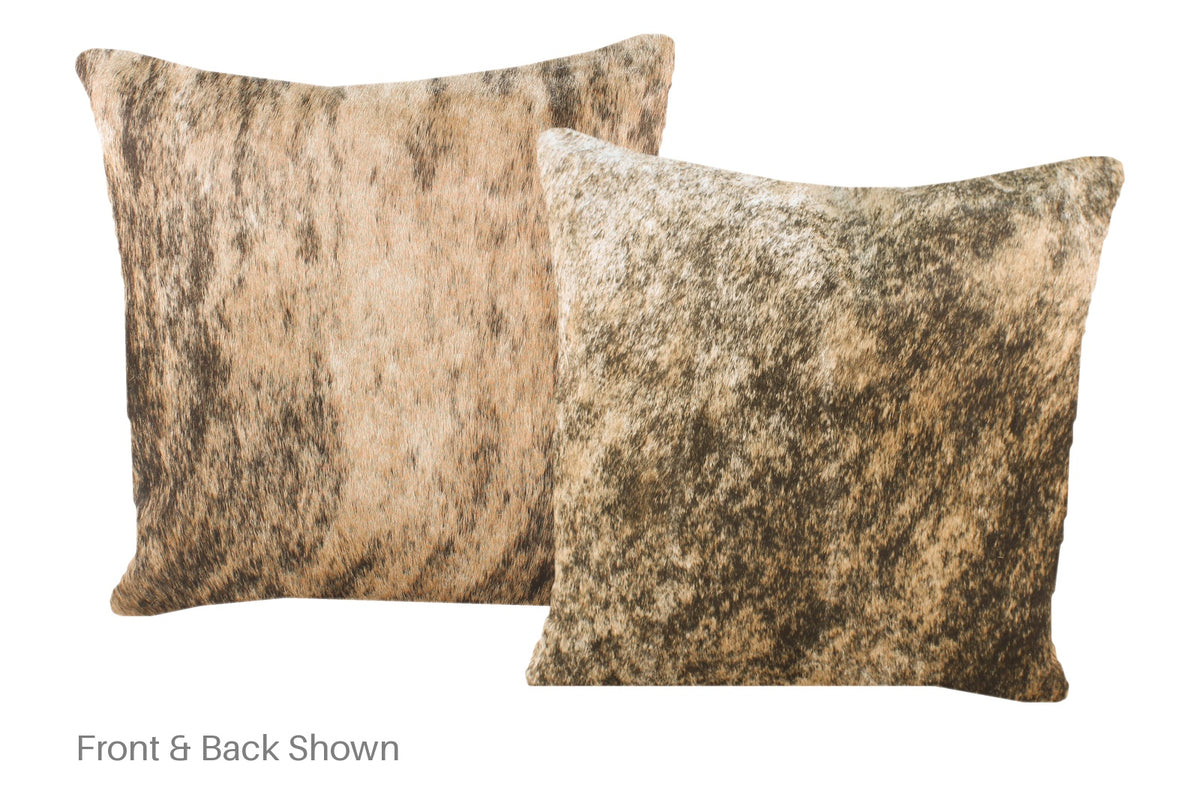 Light Brindle Cowhide Pillow #A52319