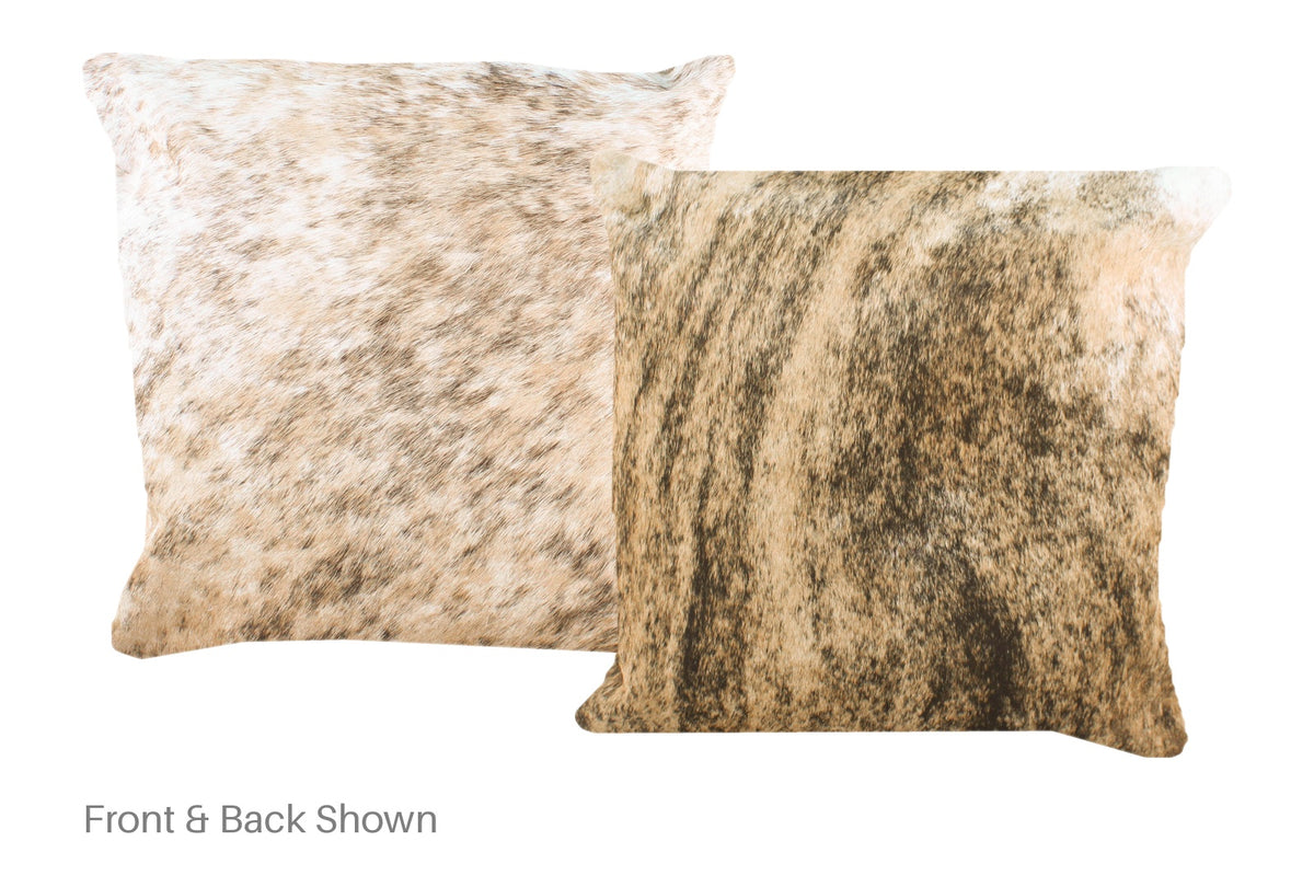Light Brindle Cowhide Pillow #A52320