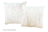 Grey Cowhide Pillow 16x16 #A52324 by Hudson Hides