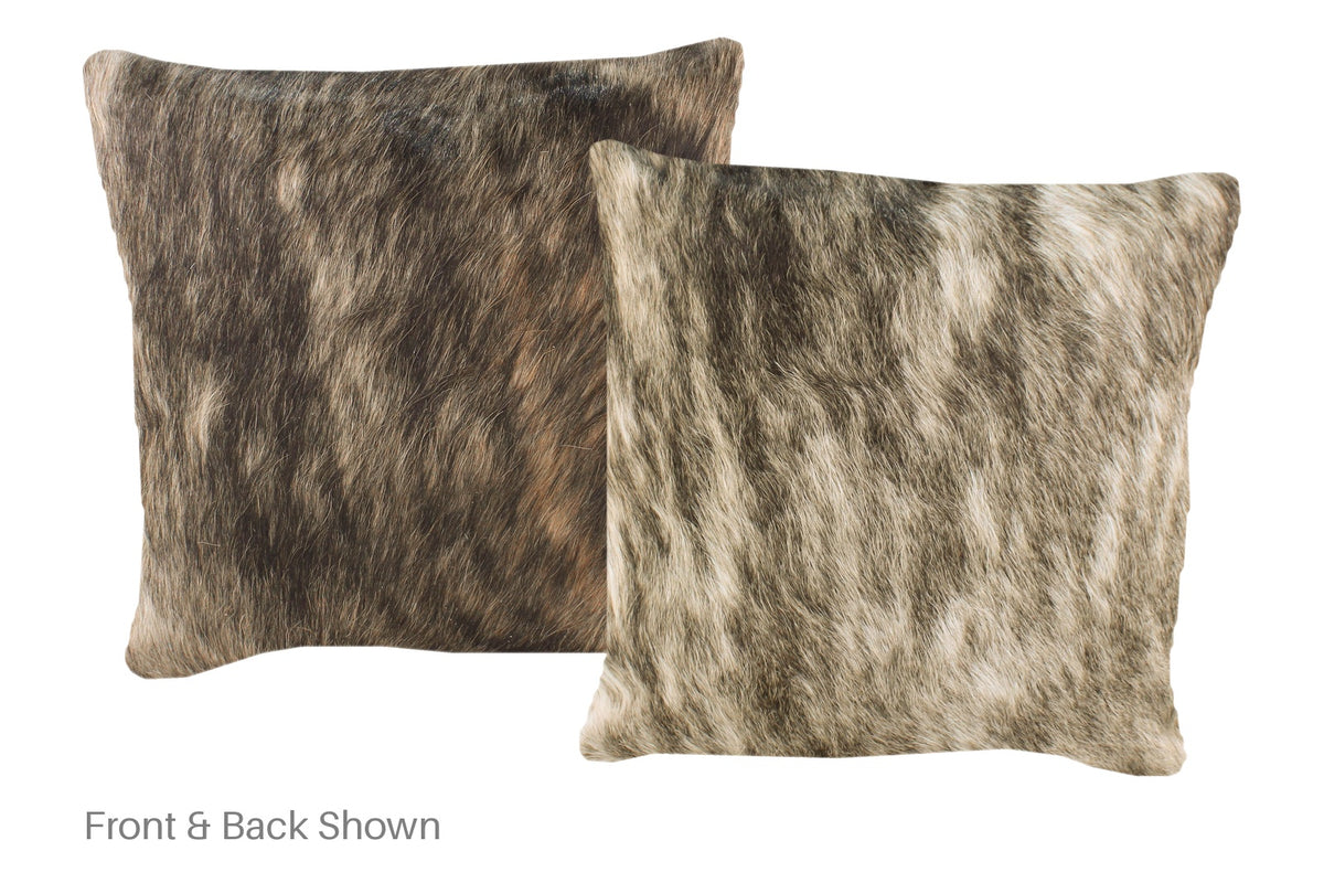 Light Brindle Cowhide Pillow #A52331