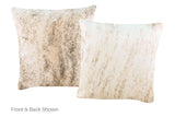 Light Brindle Cowhide Pillow 16x16 #A52332 by Hudson Hides