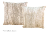 Light Brindle Cowhide Pillow 16x16 #A52337 by Hudson Hides