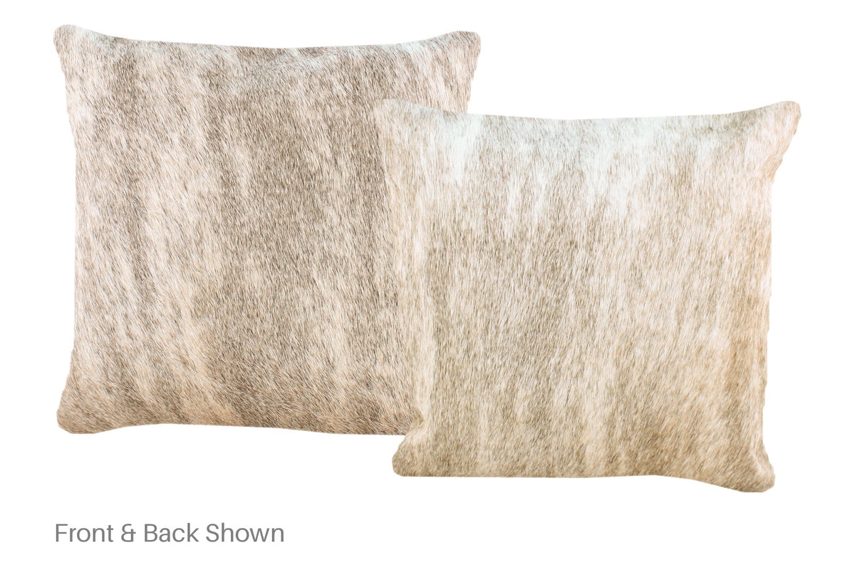 Light Brindle Cowhide Pillow #A52337
