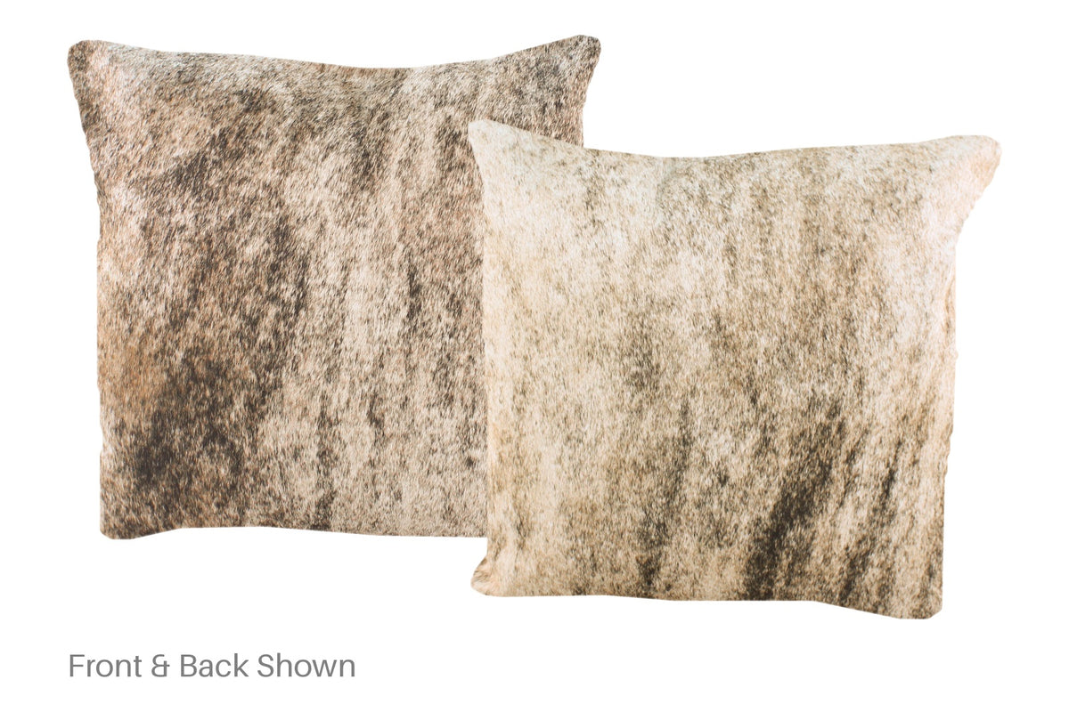 Light Brindle Cowhide Pillow #A52338