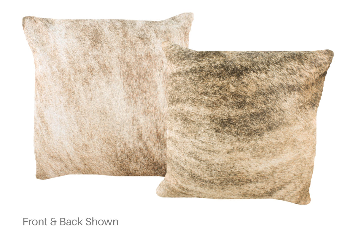 Light Brindle Cowhide Pillow #A52339