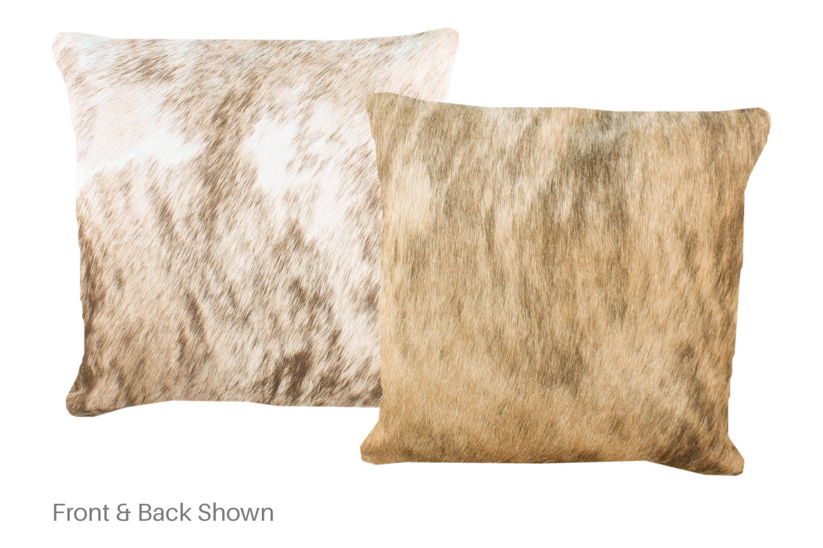 Light Brindle Cowhide Pillow #A52348