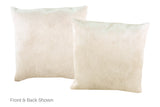 Solid White Cowhide Pillow 16x16 #A52353 by Hudson Hides
